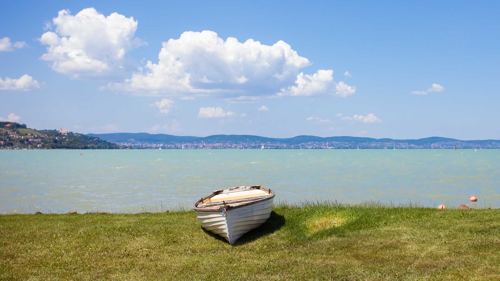 View from the beach at Mirabella Camping