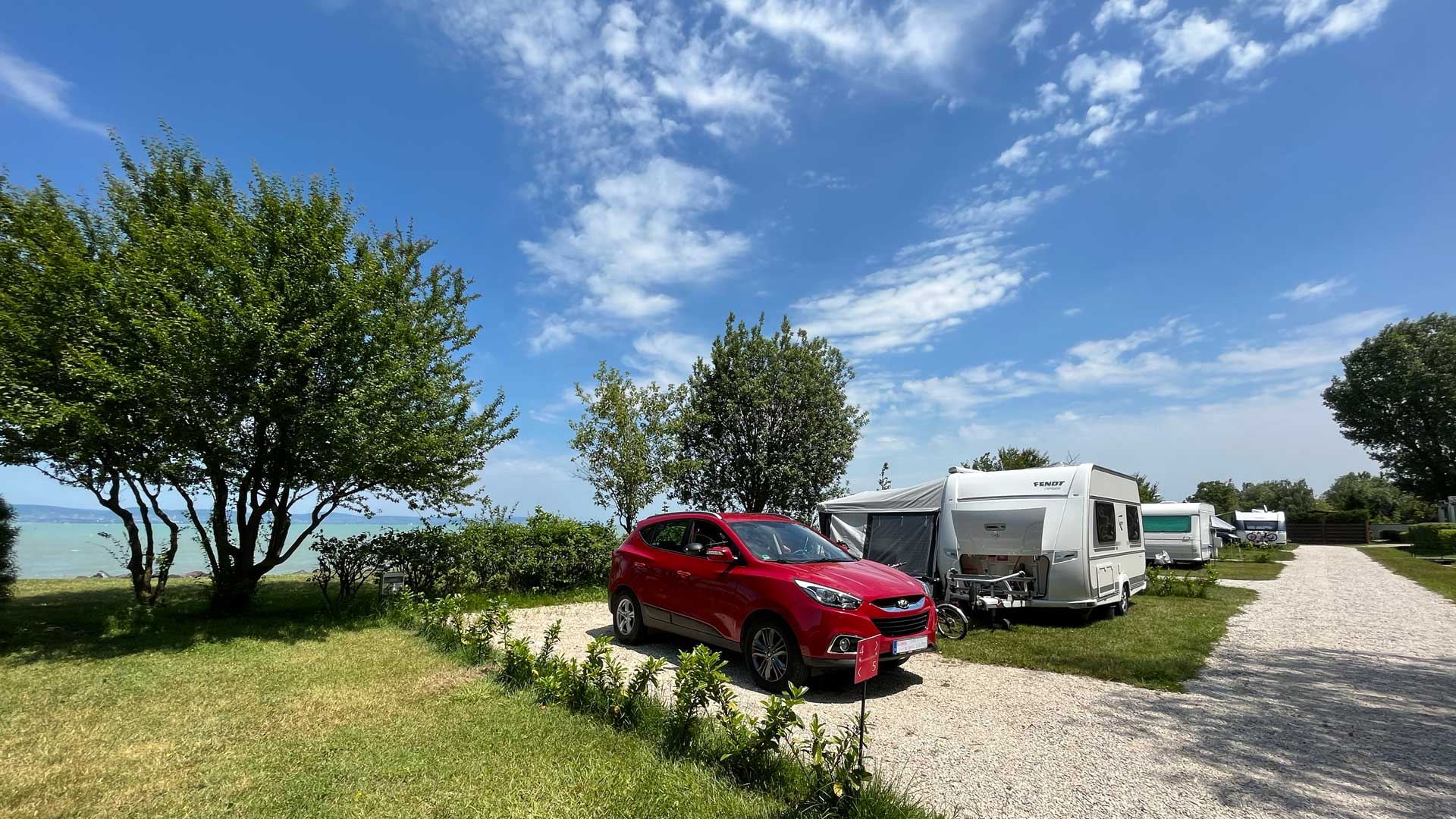 Exceptional panoramic accommodation by Lake Balaton at our campsite 3 accommodation by Lake Balaton camper caravan motorhome Zamárdi