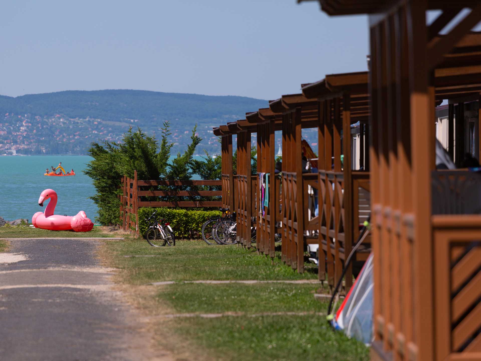 Accommodation with panoramic view of Lake Balaton 6 accommodation Zamárdi Lake Balaton Mirabella Camping caravan